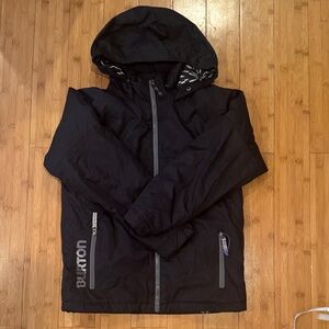 Burton kids boys  Black Snowboard Jacket medium U.S. 10/12
